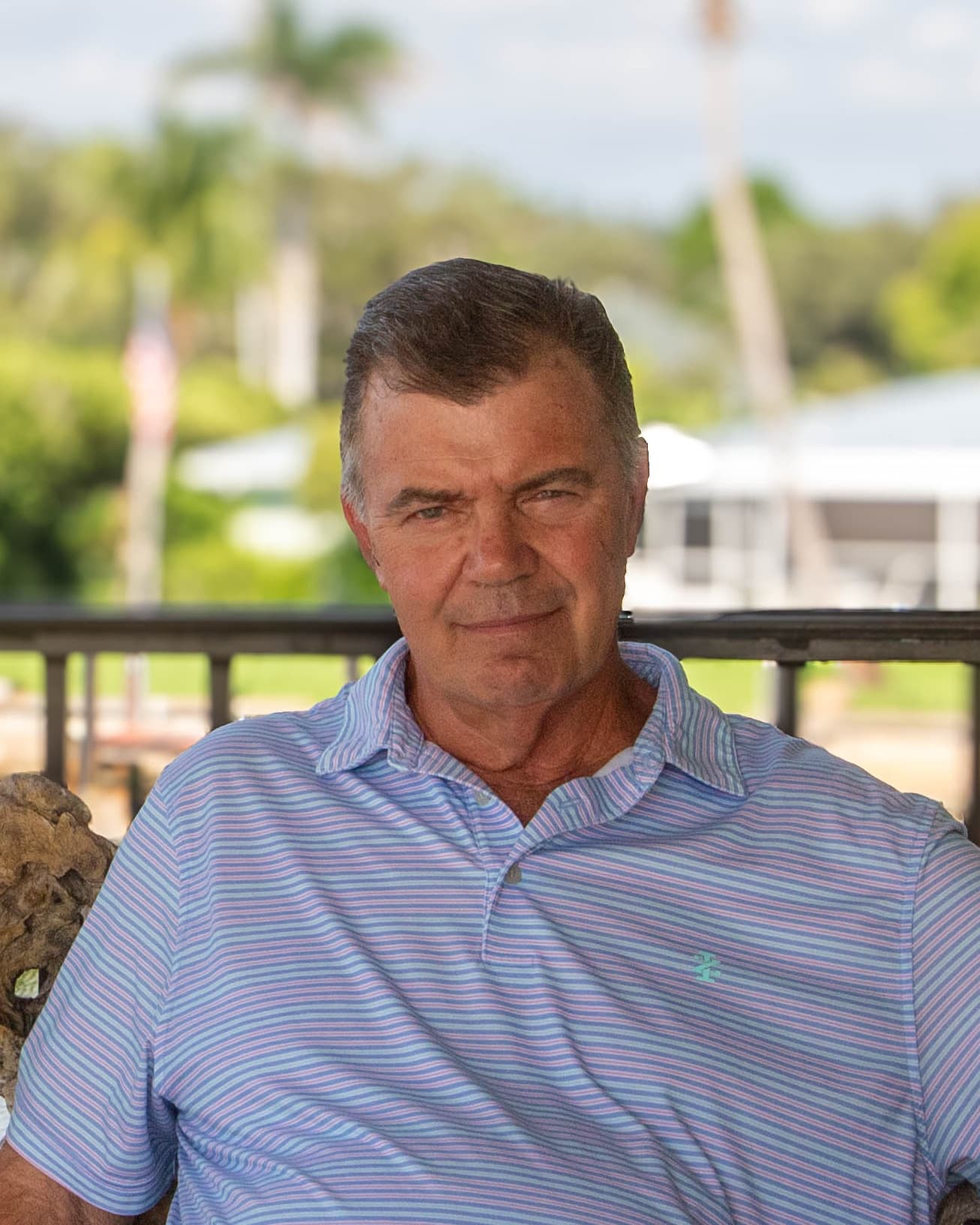 Mark Peterson, Vice President of Builders East, at the water in Vero Beach, Florida
